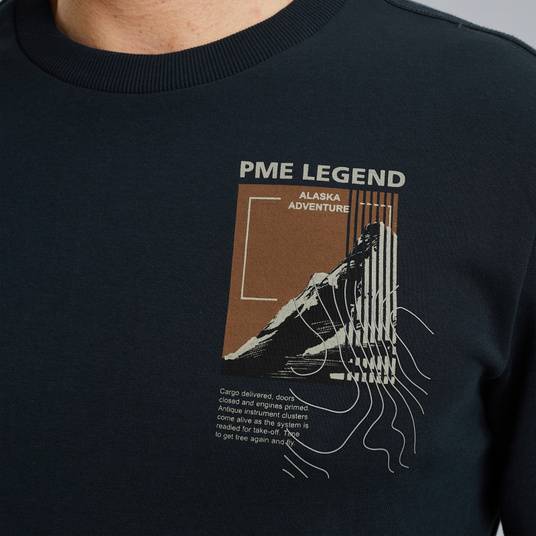 Pme Legend Sweatshirt mit Artwork Letzte 3 Tage
