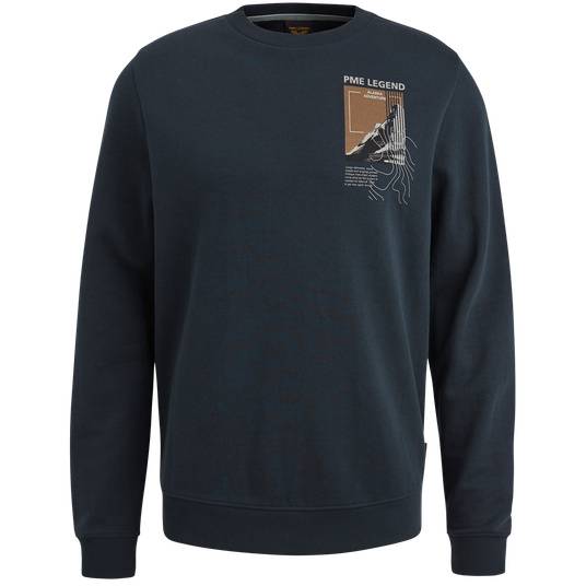 Pme Legend Sweatshirt mit Artwork Letzte 3 Tage