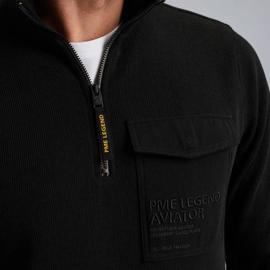 Pme Legend Pullover mit halbem Reißverschluss Neueste Stile
