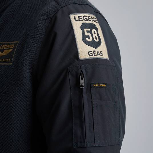 Pme Legend Sweatjacke mit Badges Bis zu 60% Rabatt