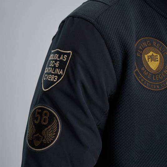 Pme Legend Sweatjacke mit Badges Bis zu 60% Rabatt