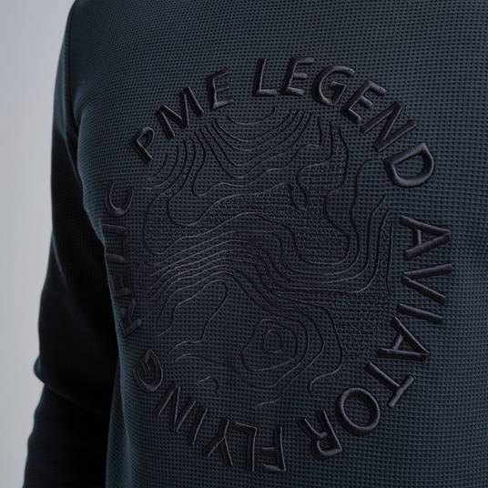 Pme Legend Sweatshirt mit Waffelstruktur Nur noch ein Tag übrig