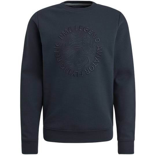 Pme Legend Sweatshirt mit Waffelstruktur Nur noch ein Tag übrig