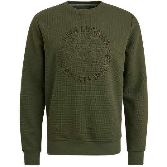 Pme Legend Sweatshirt mit Waffelstruktur Riesige Rabatte