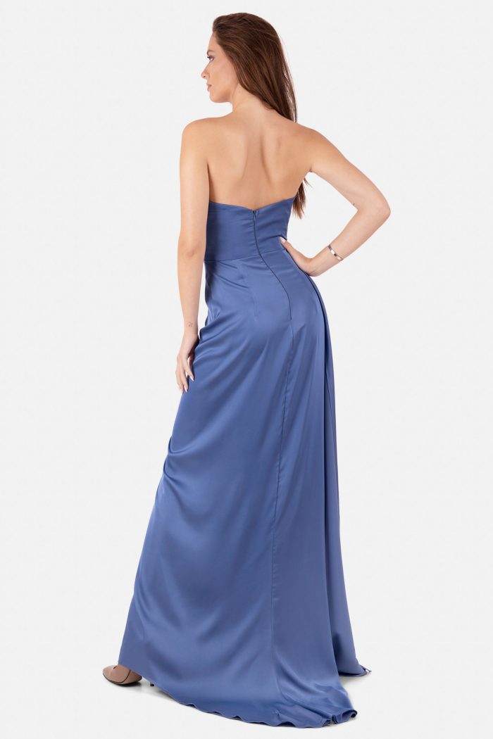 Prestije Drapiertes Maxikleid mit Beinschlitz Zeitlich begrenztes Angebot