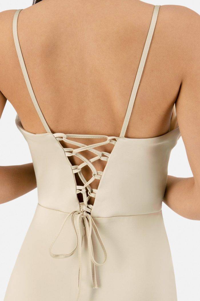 Prestije Satin Maxikleid drapiert Große Rabatte