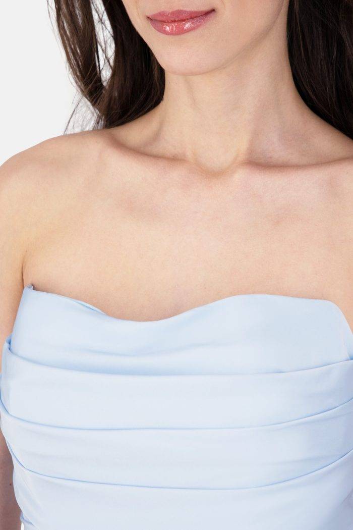 Prestije Maxikleid Satin Rückenfrei Tiefpreis