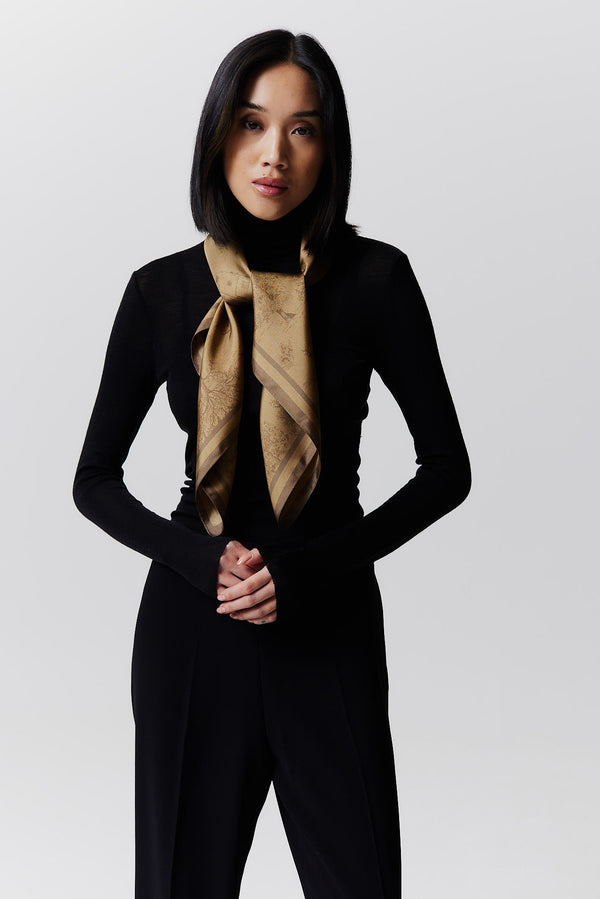Prinz Berlin Seidentuch Toile Valentine 90 Camel Kauf eins, bekomm eins gratis
