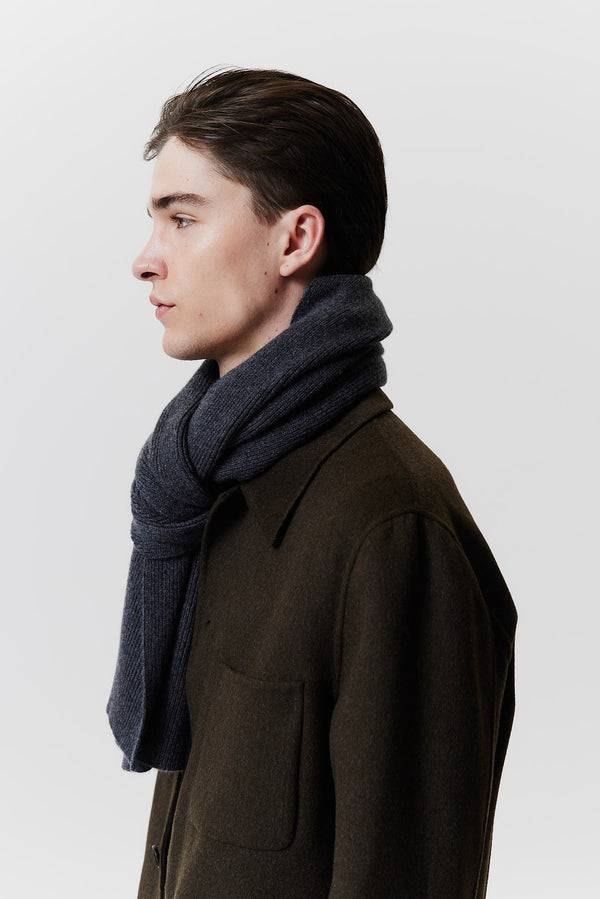 Prinz Berlin Kaschmir Schal Classic Knit Graphit Zeitbegrenzte Promotion