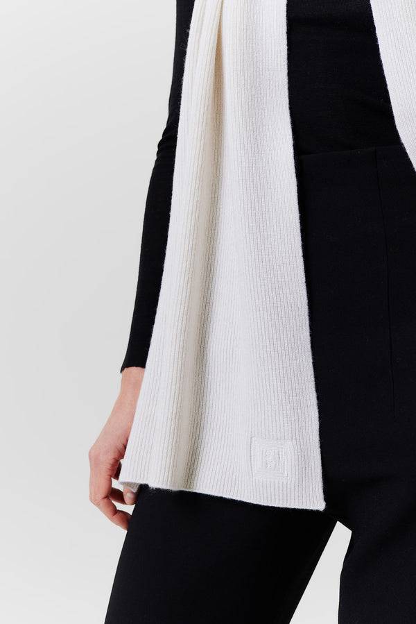 Prinz Berlin Kaschmir Schal Classic Knit Off-White Bis zu 60% Rabatt