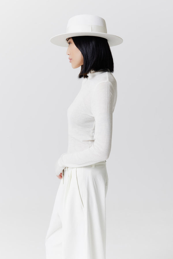Prinz Berlin Merino 344 Hut Short Brim Weiß Nur für heute