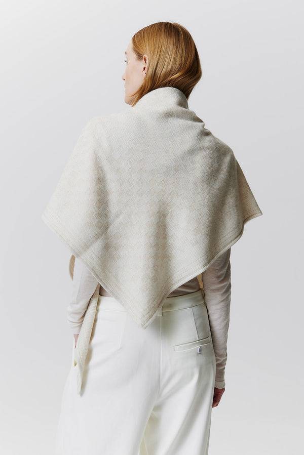 Prinz Berlin Kaschmir Triangle Jacquard Weiß Discount Store für neue Produkte