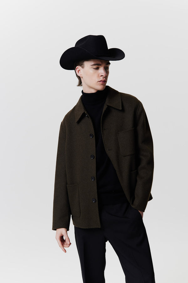 Prinz Berlin Merino Cowboy Hut Lifted Brim Schwarz Fabrikladen