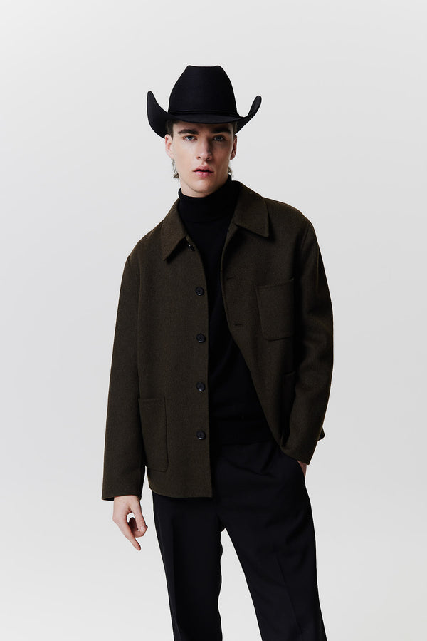 Prinz Berlin Merino Cowboy Hut Lifted Brim Schwarz Fabrikladen