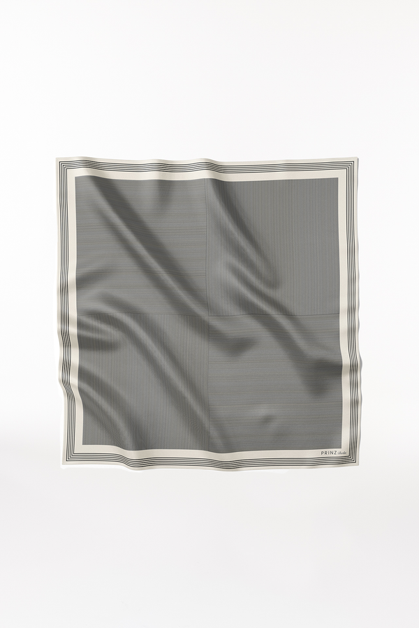 Prinz Berlin Seidentuch Stripes 123 Off-White zollfrei