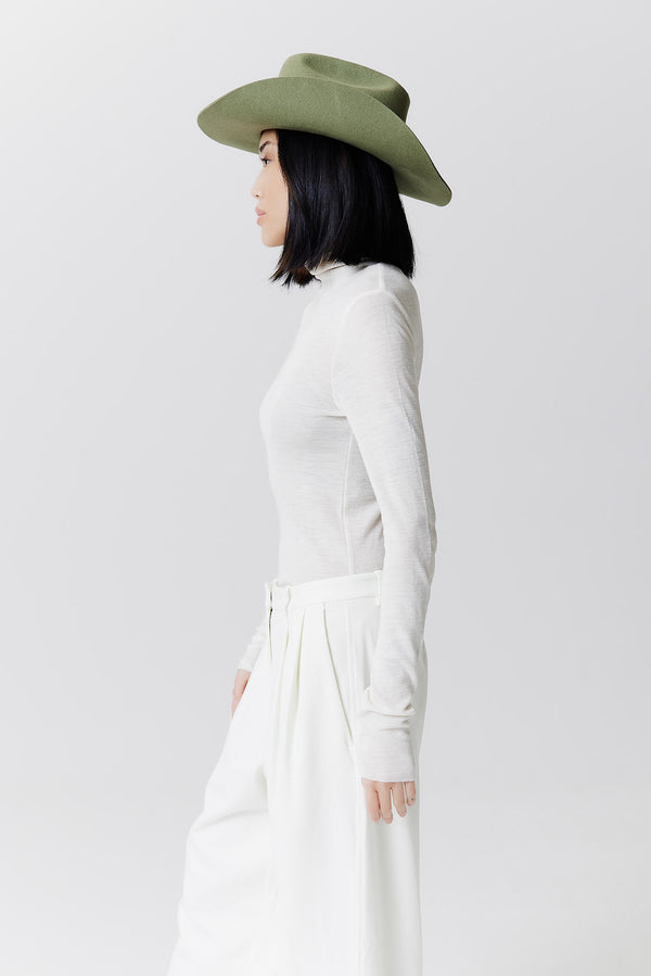 Prinz Berlin Merino Cowboy Hut Lifted Brim Pistazie Günstiger Verkauf