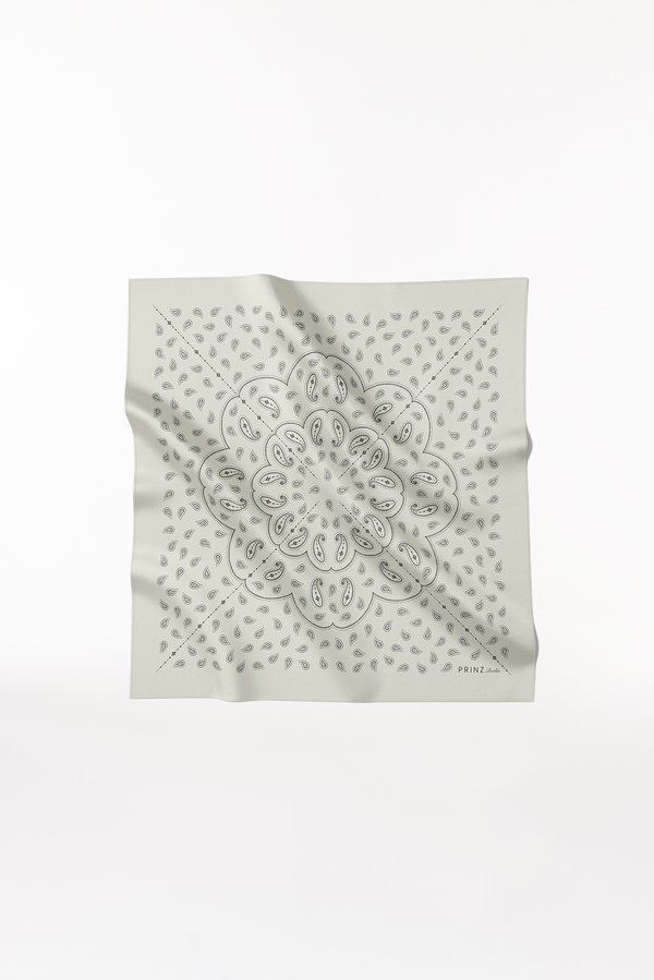 Prinz Berlin Seidentuch Paisley 90 Off-White Blitzverkäufe