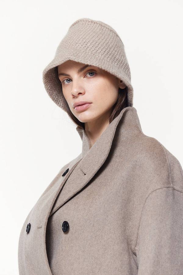 Prinz Berlin Kaschmir Bucket Hat Hand Crochet Beige Jubiläumsangebot