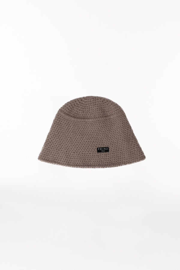 Prinz Berlin Kaschmir Bucket Hat Hand Crochet Beige Jubiläumsangebot