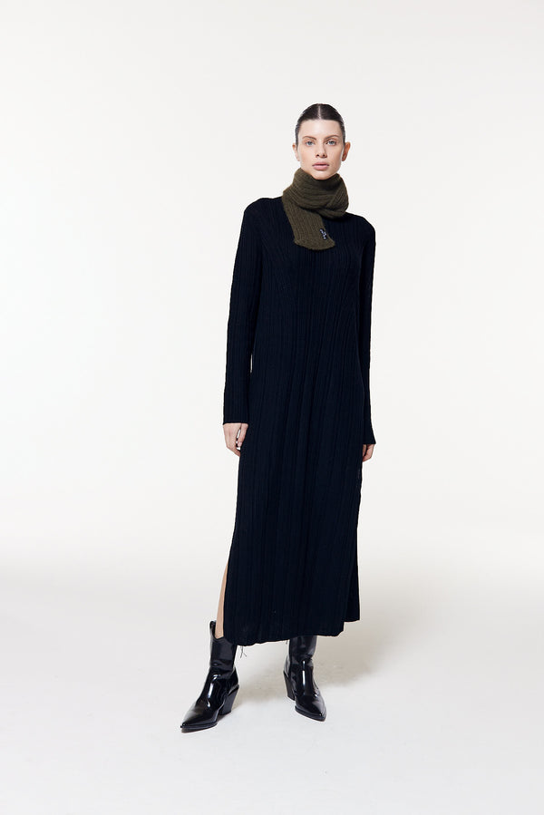Prinz Berlin Kaschmir Kurzschal Hand Knit Grün Online Outlet