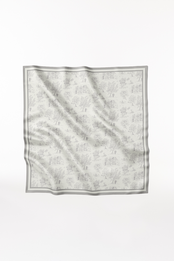 Prinz Berlin Seidentuch Toile Valentine 123 Grau Super Sparpreis