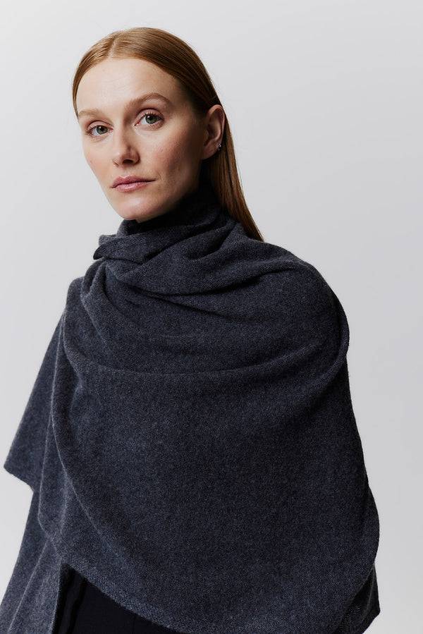 Prinz Berlin Kaschmir Schal Fine Knit Graphit Bis zu 50% Rabatt