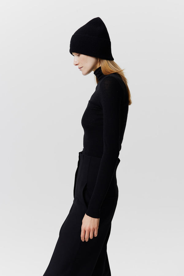 Prinz Berlin Kaschmir Beanie Classic Knit Schwarz Bis zu 65% Rabatt