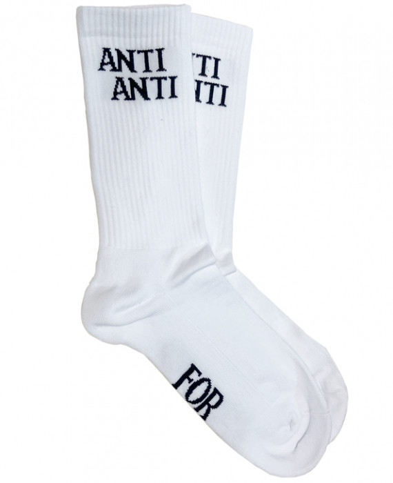 Rebel Rockers Anti Sneaker Sock White Heißer Verkauf