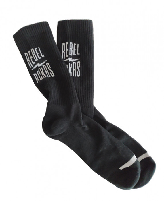 Rebel Rockers Font Sneaker Sock black Online