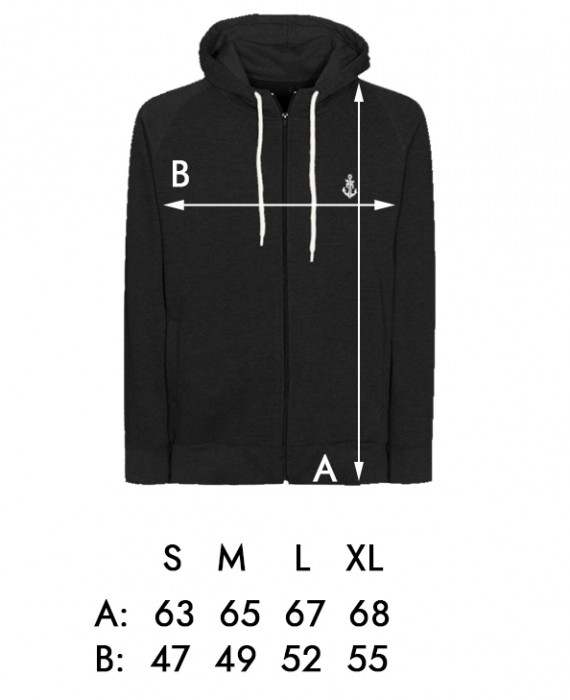Rebel Rockers Girl Anchor Zipper Großer Ausverkauf