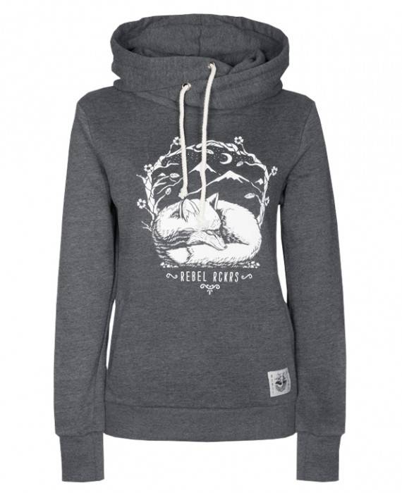 Rebel Rockers Fox Twisted Hooded Preisnachlass