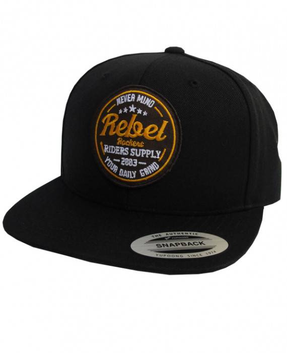 Rebel Rockers Never Mind Snapback Cap black Blitzangebot