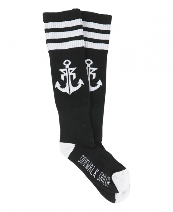 Rebel Rockers Tube Sock Anchor black Letzter Tag