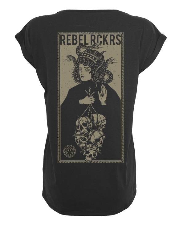 Rebel Rockers The Dusa Girl Loosefit Tee Sonderangebot der Fabrik