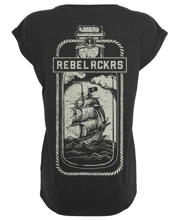 Rebel Rockers Bottle Girl Loosefit Tee Discount Store für neue Produkte