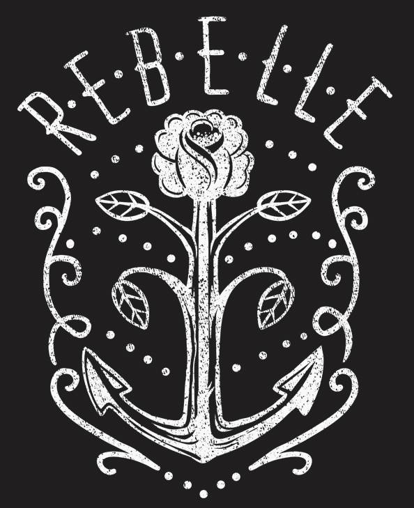 Rebel Rockers Fleur Girl Loosefit Tee blk 50% Rabatt mit kostenlosem Versand