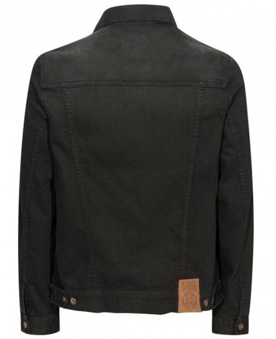 Rebel Rockers Jeans Jacke blk Speichern exportieren
