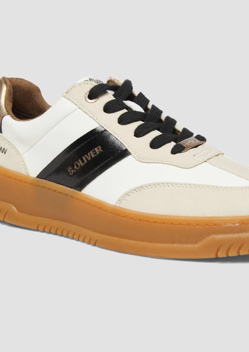 S.Oliver Schnürer mit Kontrast-Details Top Angebot