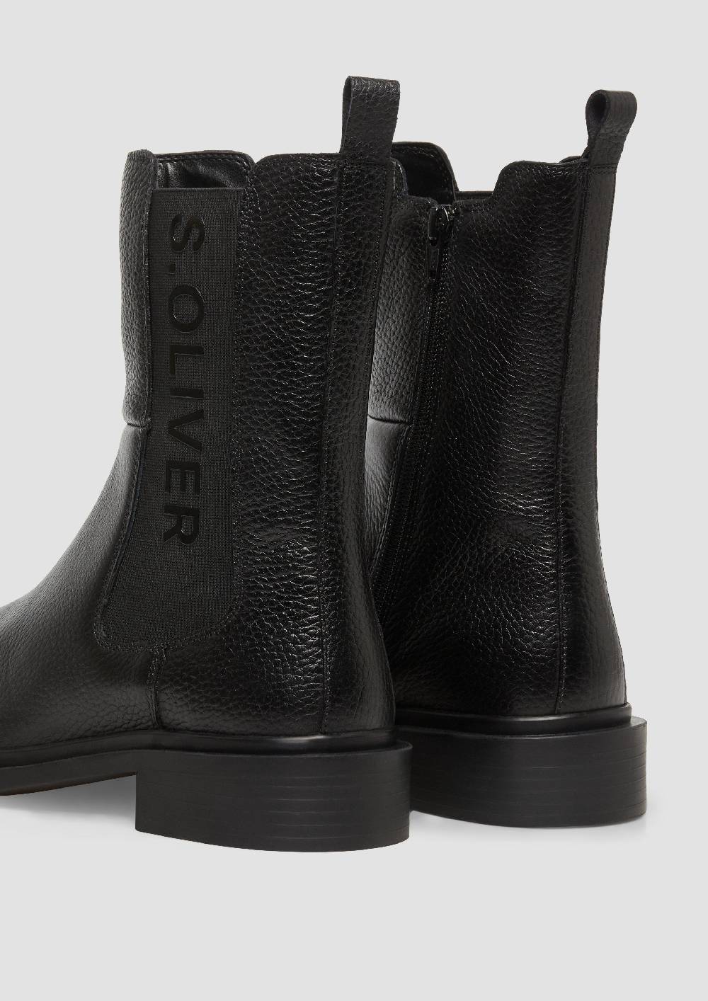 S.Oliver Stiefel aus Rindsleder mit Logo-Detail Letzte 2 Tage