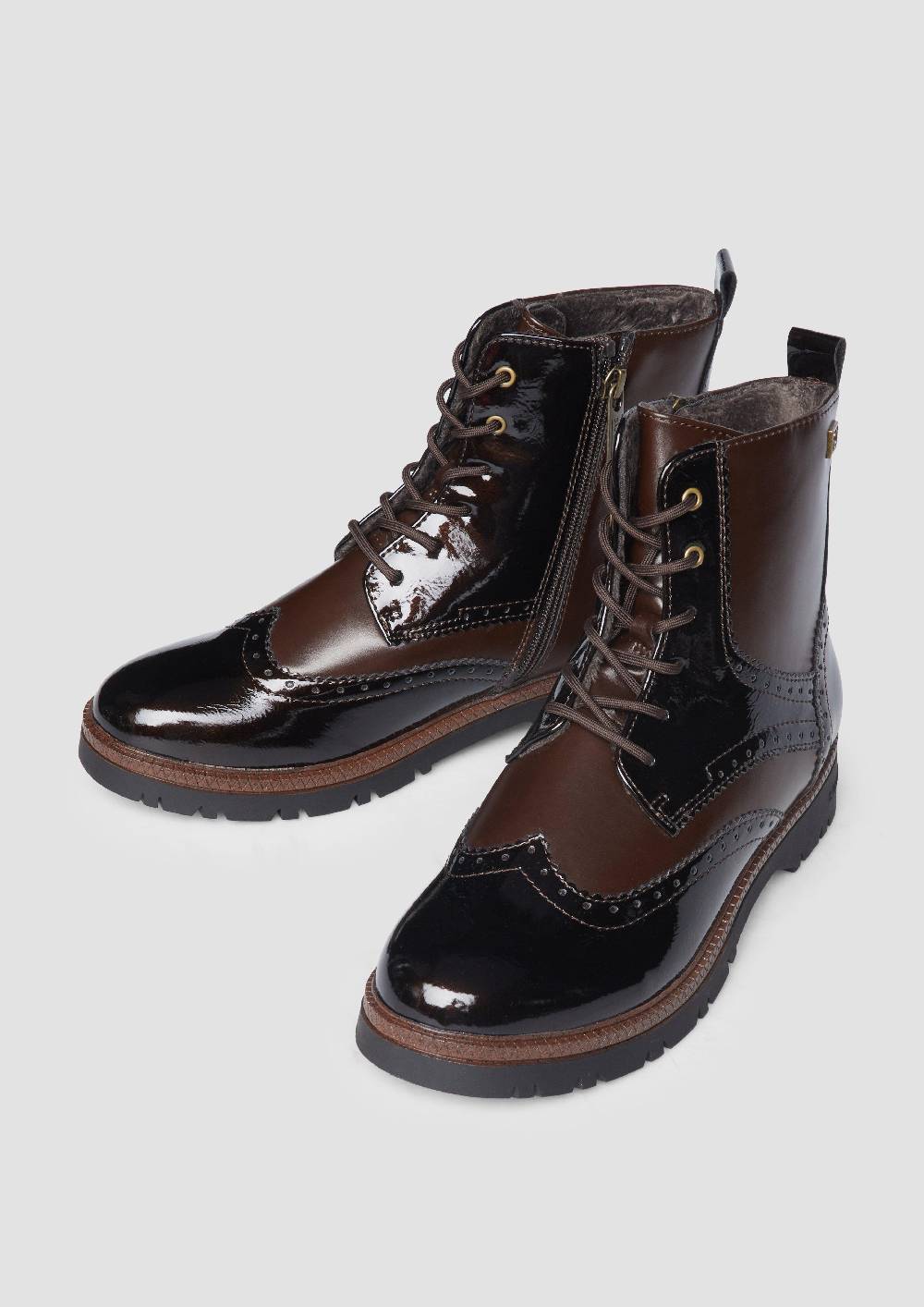 S.Oliver Stiefel mit Schnürung und Reißverschluss Bis zu 50% Rabatt