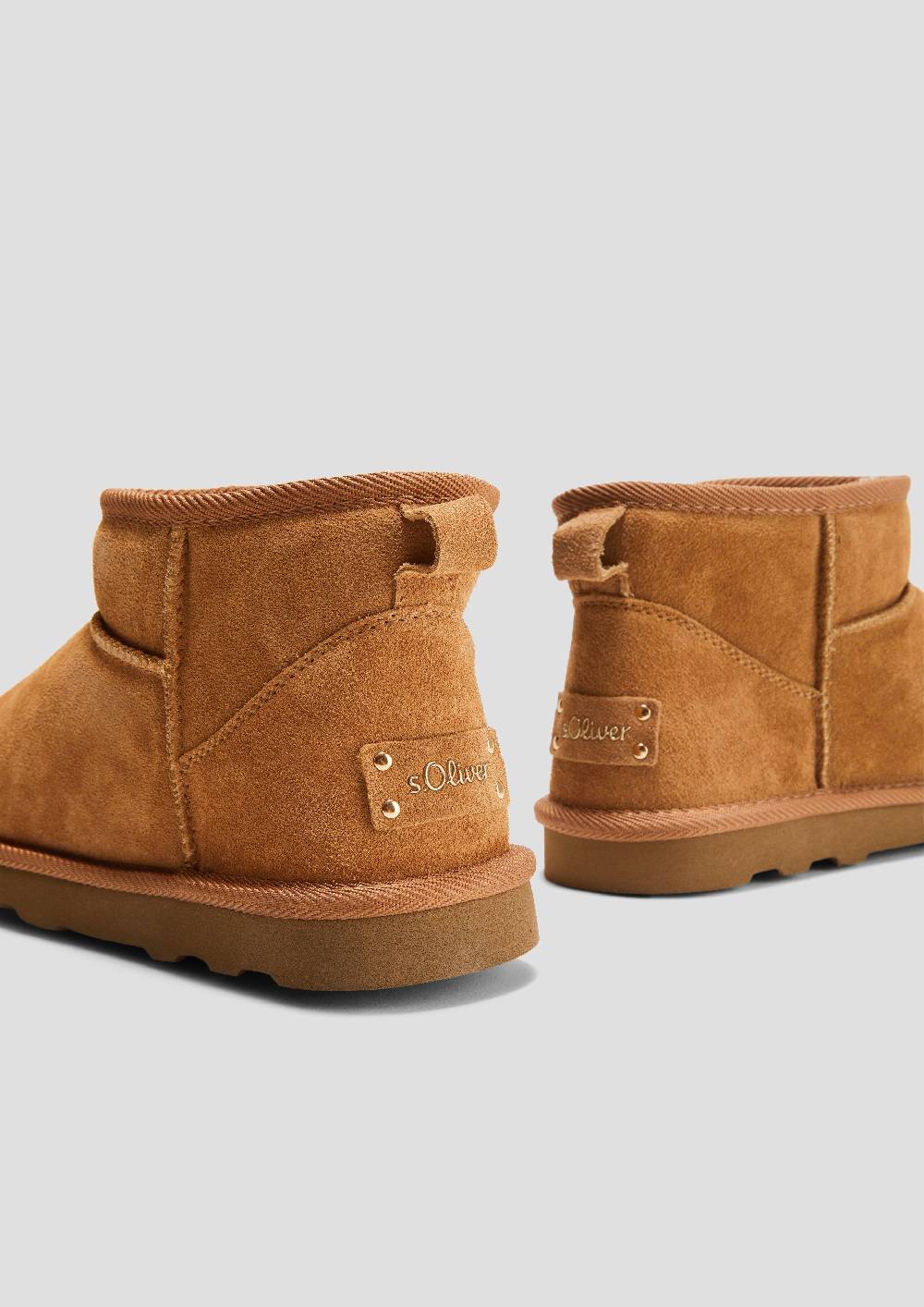 S.Oliver Flache Stiefel aus Leder Discount Store für neue Produkte