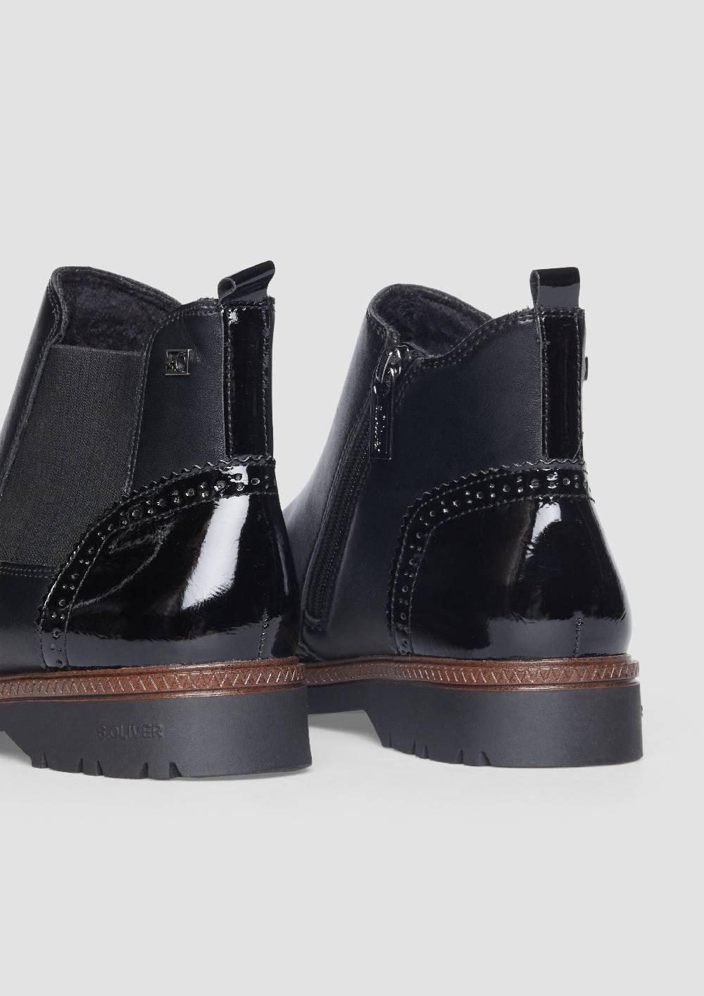 S.Oliver Chelsea Boots in Leder-Optik Super Rabatt
