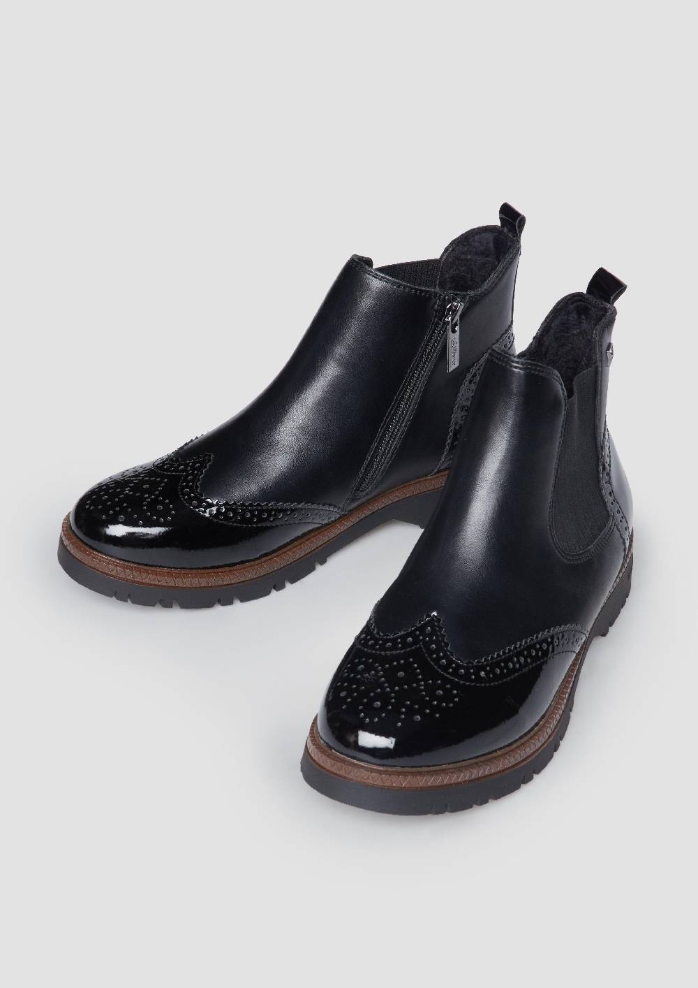 S.Oliver Chelsea Boots in Leder-Optik Super Rabatt