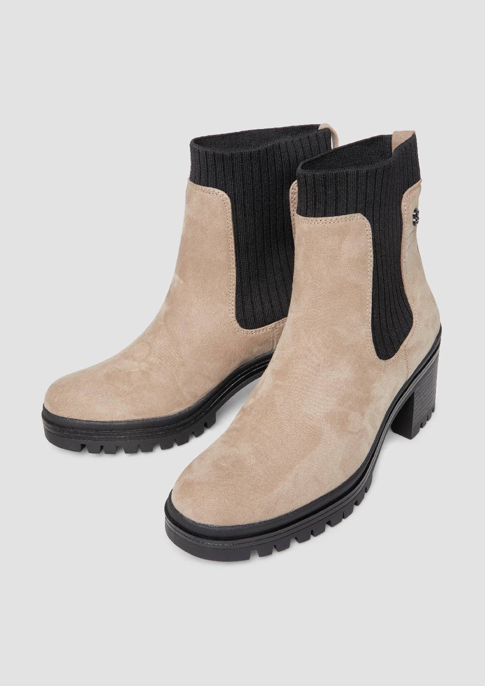 S.Oliver Stiefeletten mit Blockabsatz Speichern exportieren