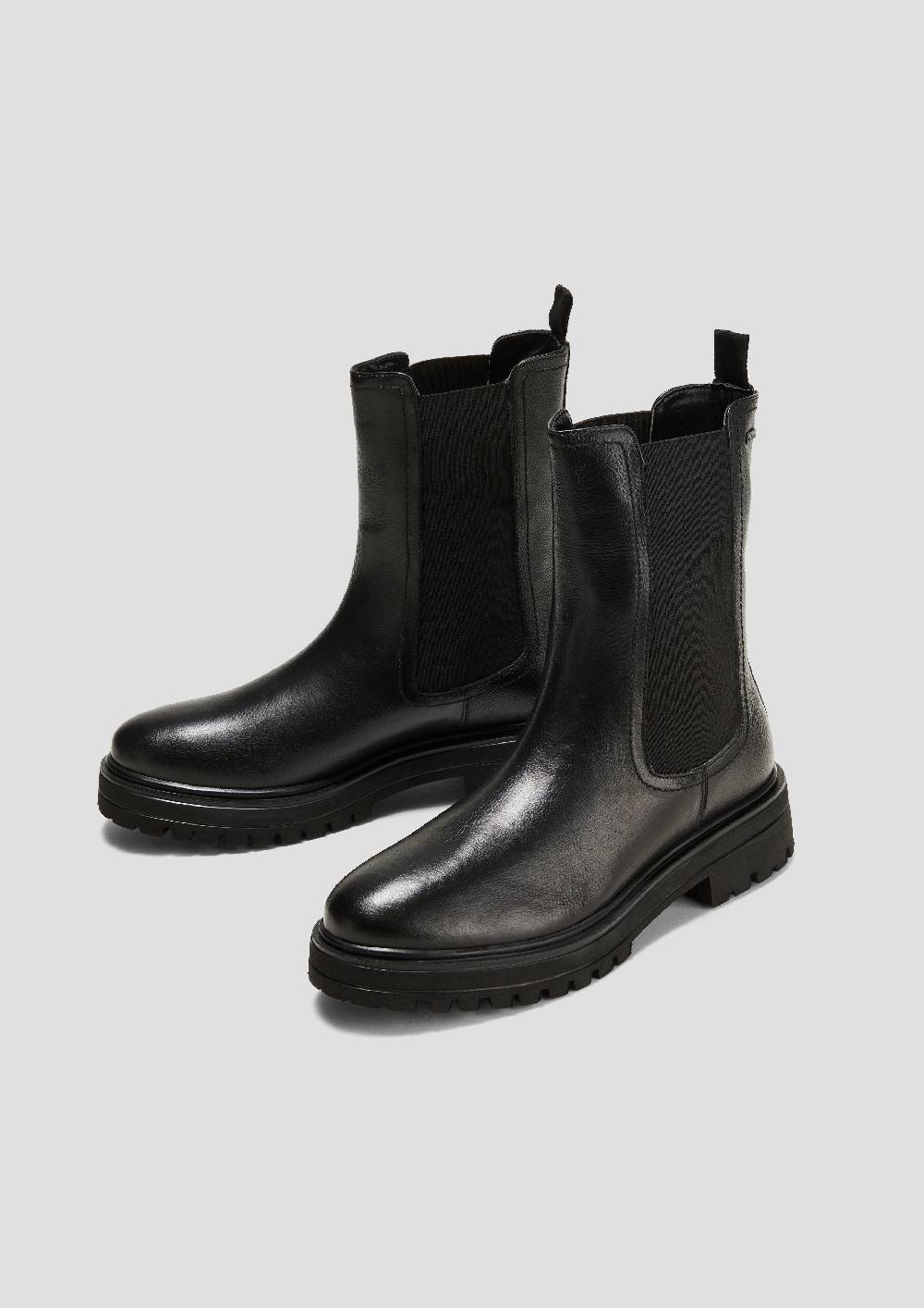 S.Oliver Chelsea Boots aus Glattleder Günstiger Verkauf