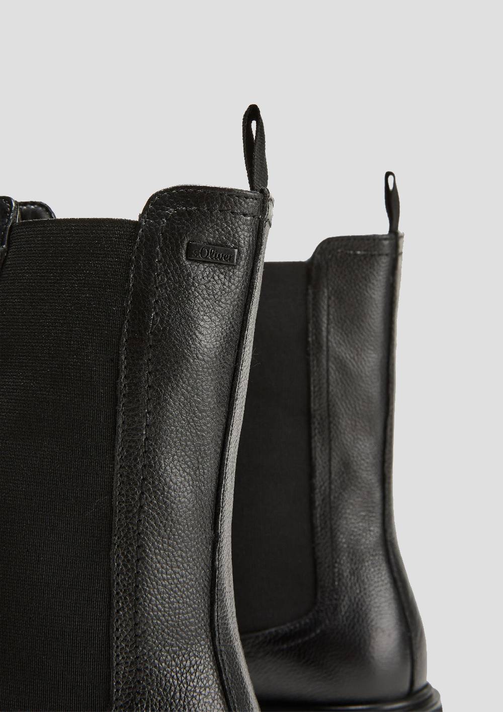 S.Oliver Chelsea Boots aus Glattleder Günstiger Verkauf
