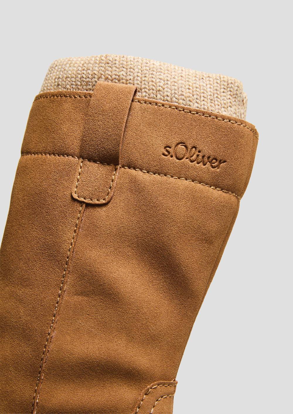 S.Oliver Stiefel in Veloursleder-Optik Rabatt