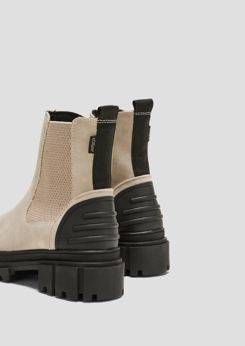 S.Oliver Chelsea Boots mit Kontrast-Detail Großer Ausverkauf