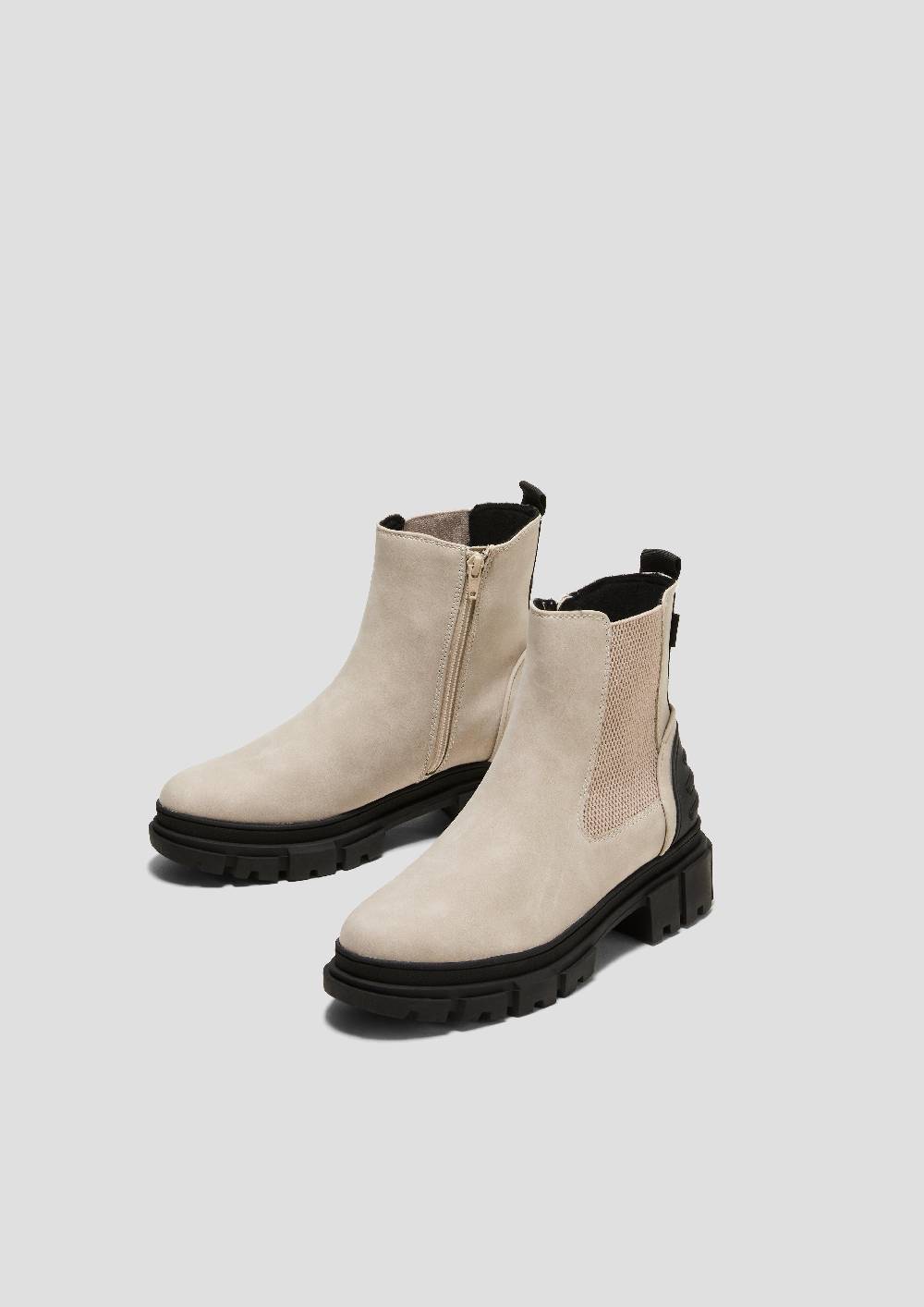 S.Oliver Chelsea Boots mit Kontrast-Detail Großer Ausverkauf