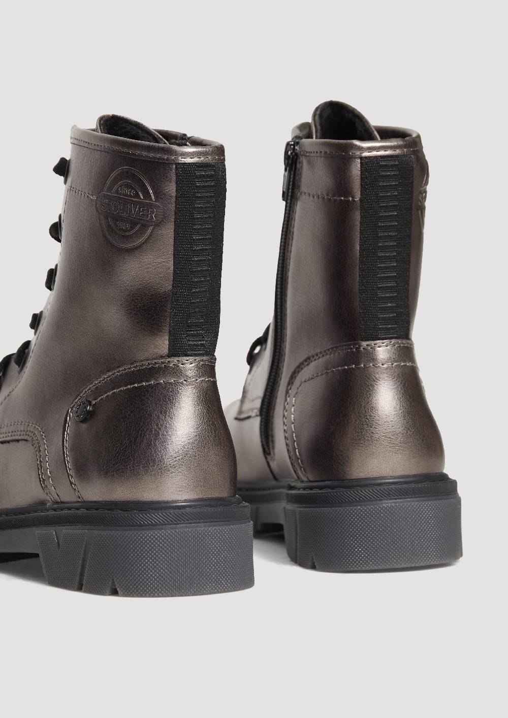 S.Oliver Stiefel mit Schnürung und Reißverschluss Saisonschlussverkauf